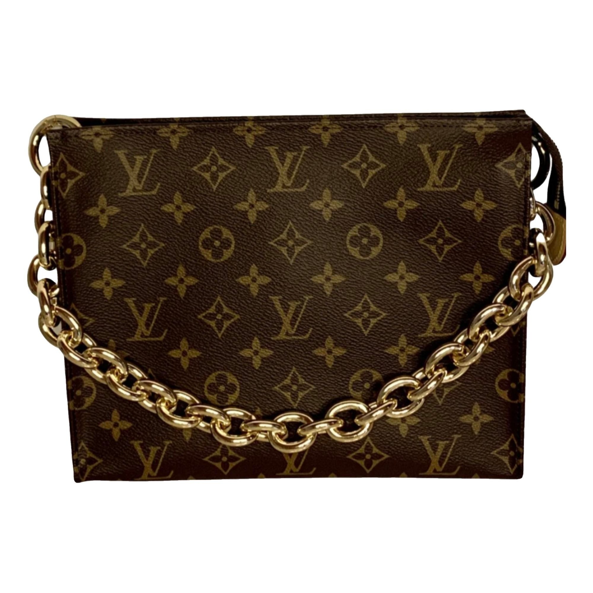 Leather clutch bag