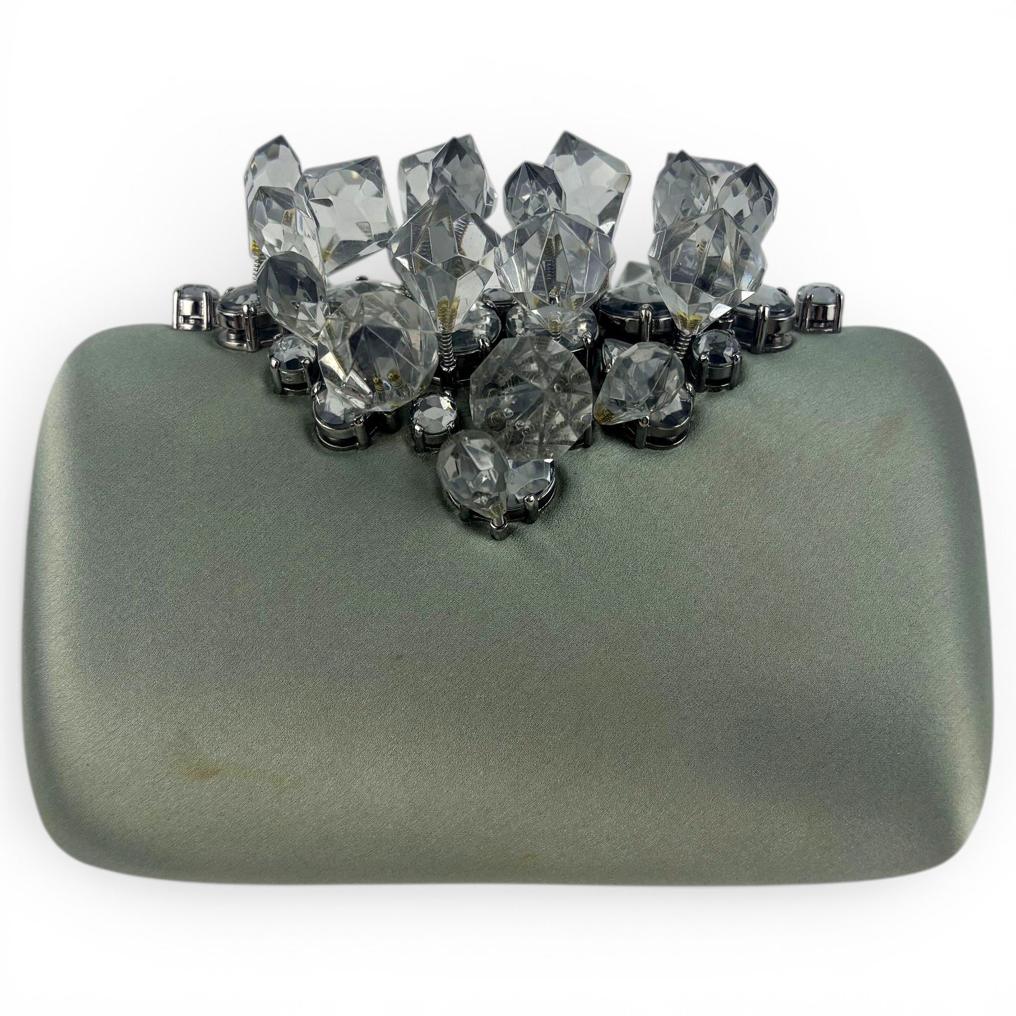 Silk clutch bag