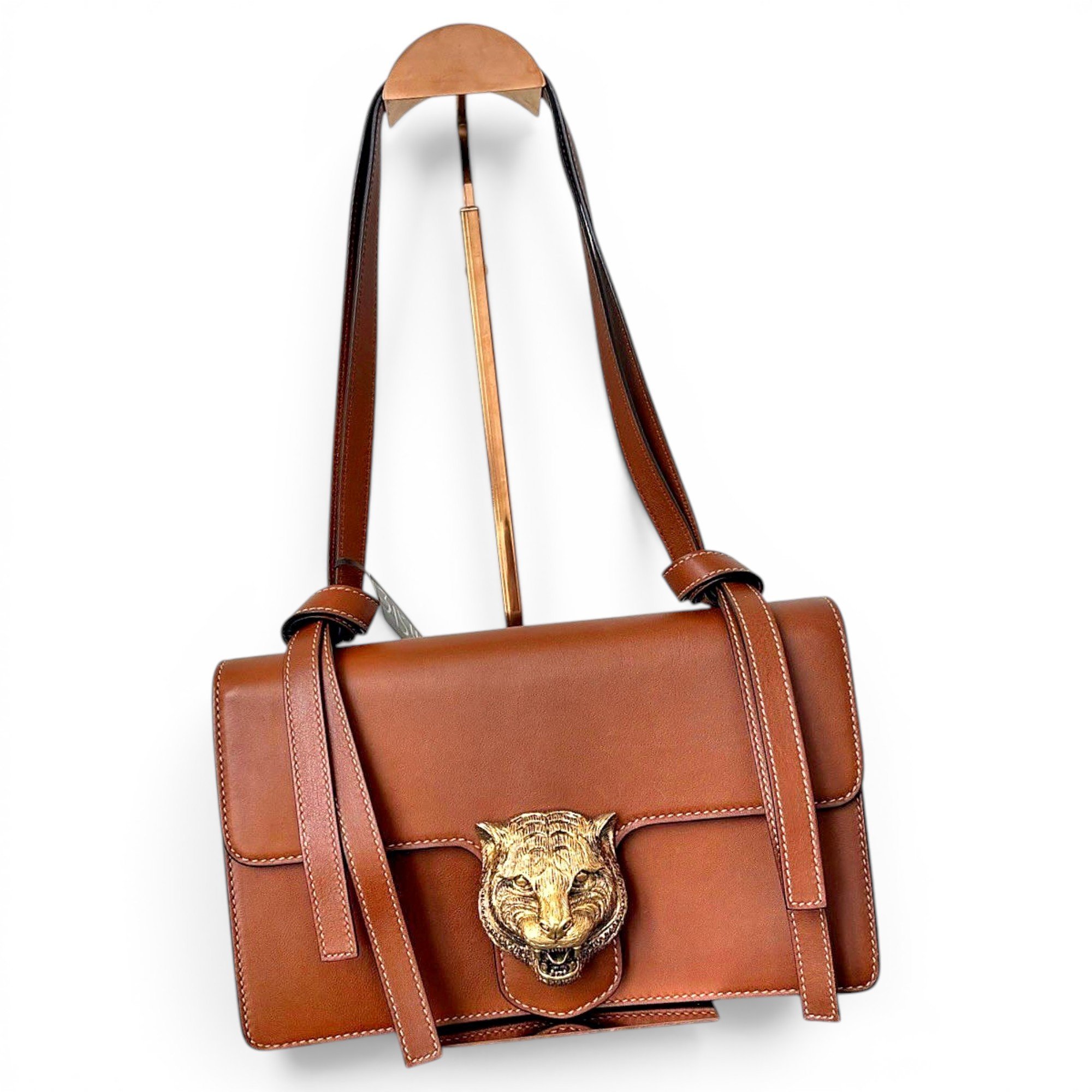 Animalier leather handbag