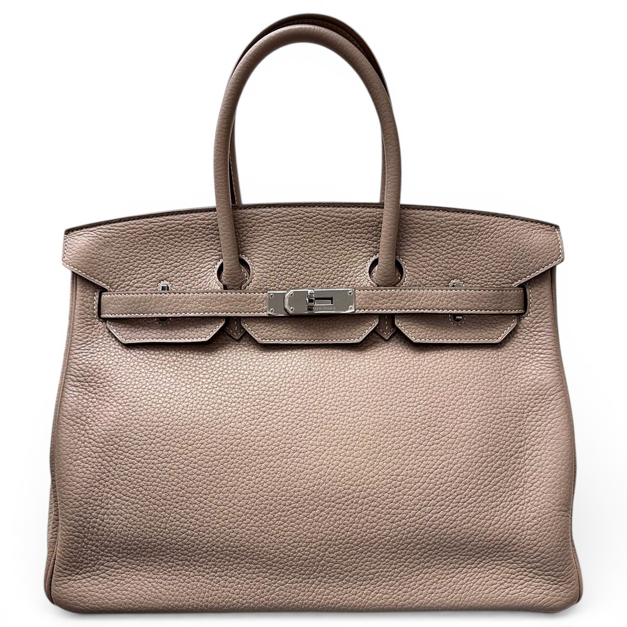 Birkin 35 leather handbag