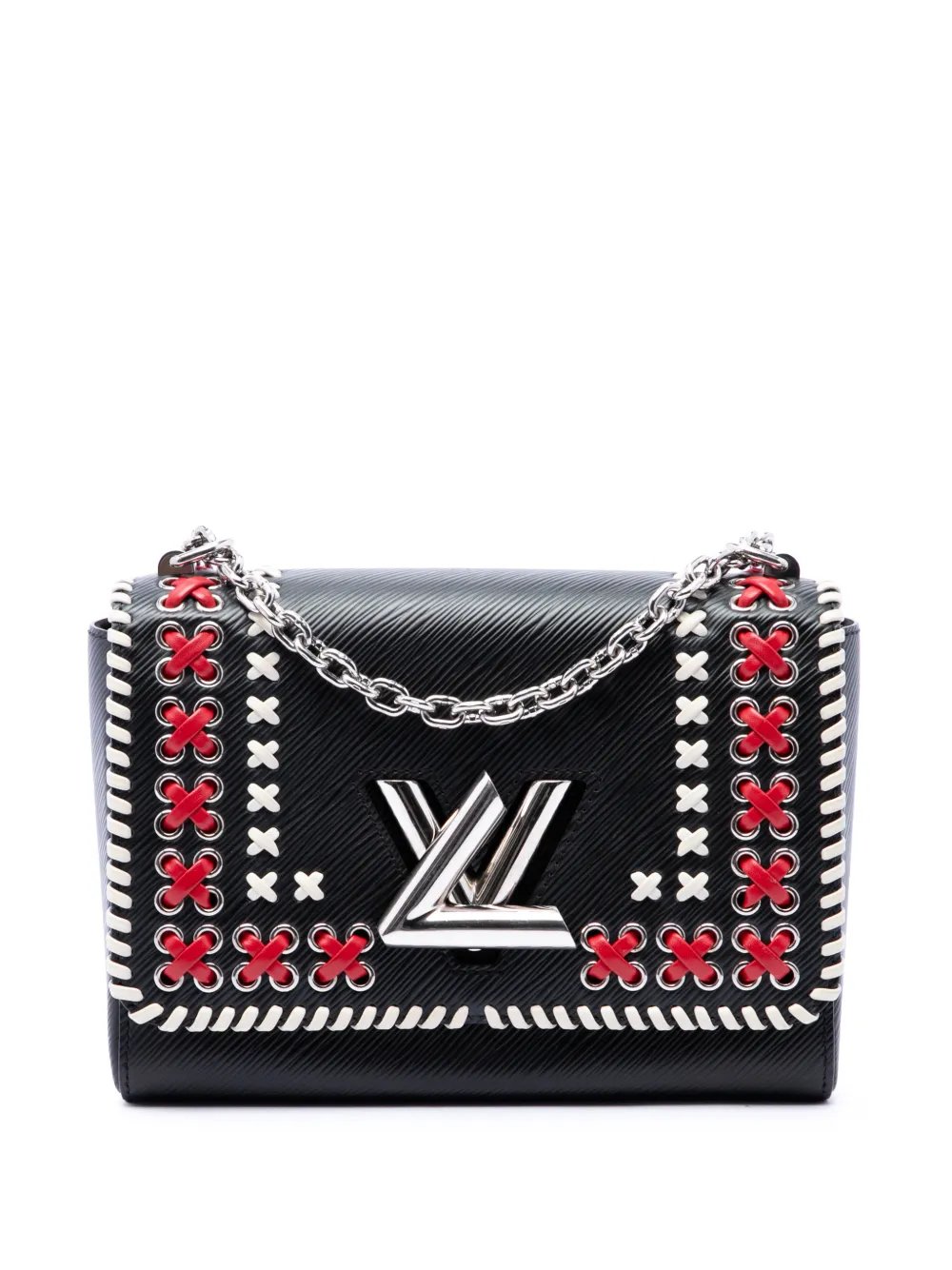 2016 Epi Tricolor Embroidered Twist MM crossbody bag