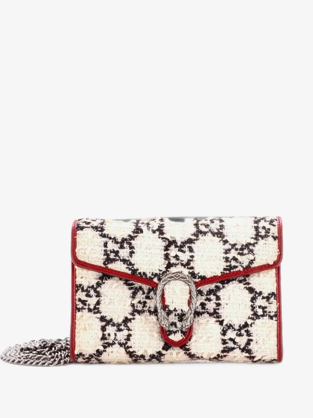 Dionysus Chain Wallet GG Tweed Small shoulder bag