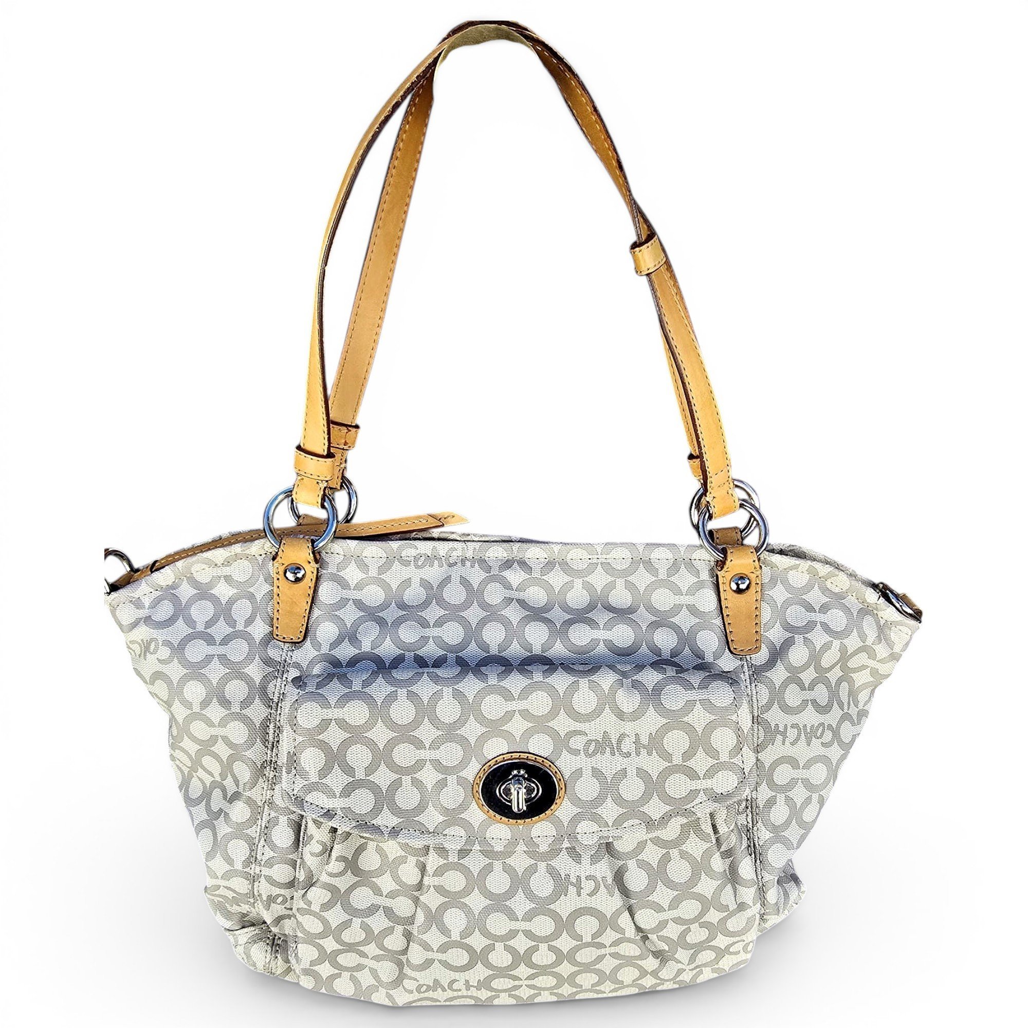 CITY ZIP TOTE cloth satchel