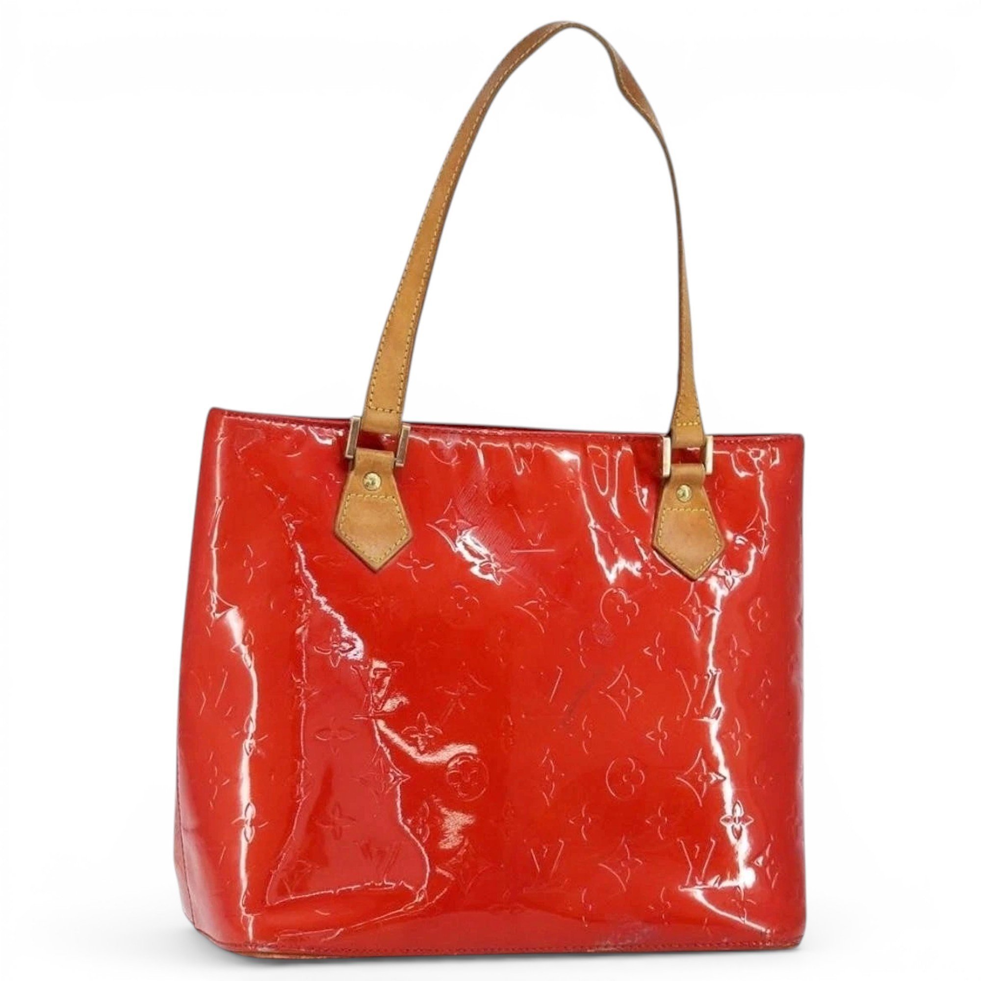 Patent leather handbag