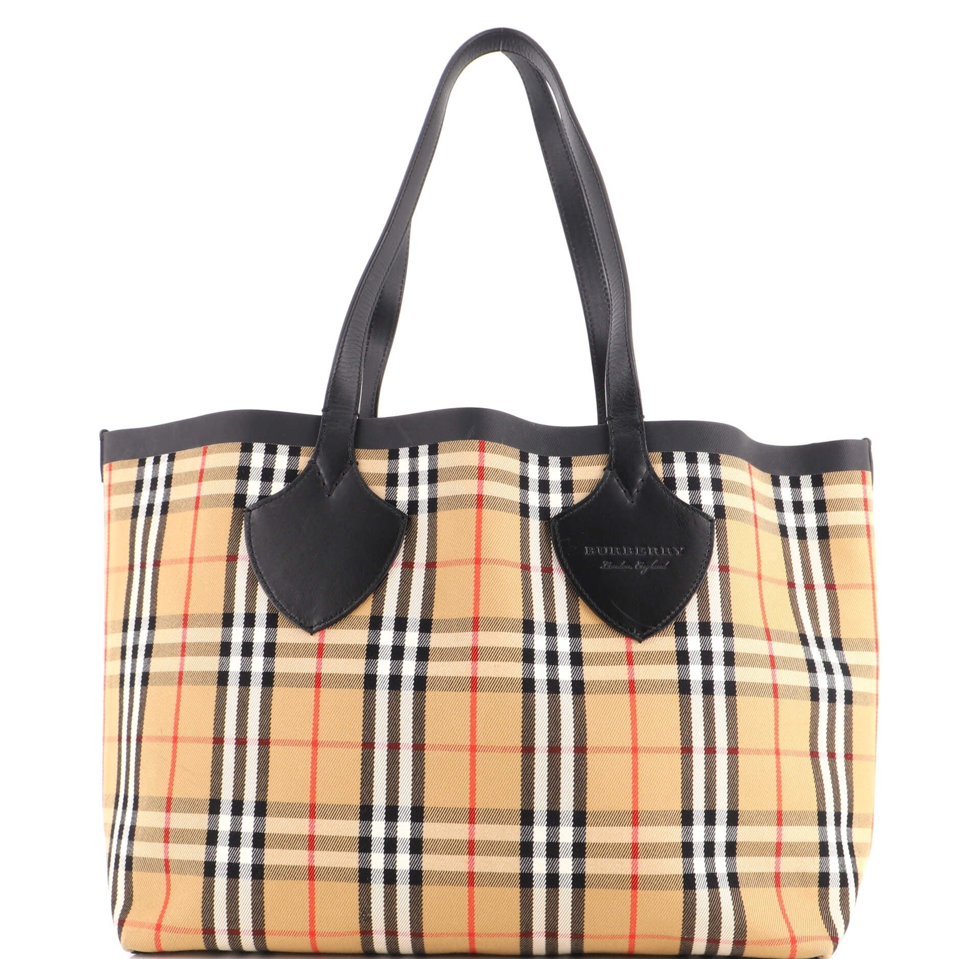 Reversible Giant Tote Vintage Check Canvas XL