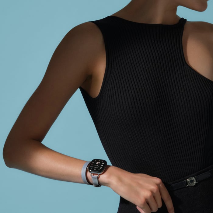 Bleu Glacier Band Apple Watch Hermès Double Tour 42 MM Attelage