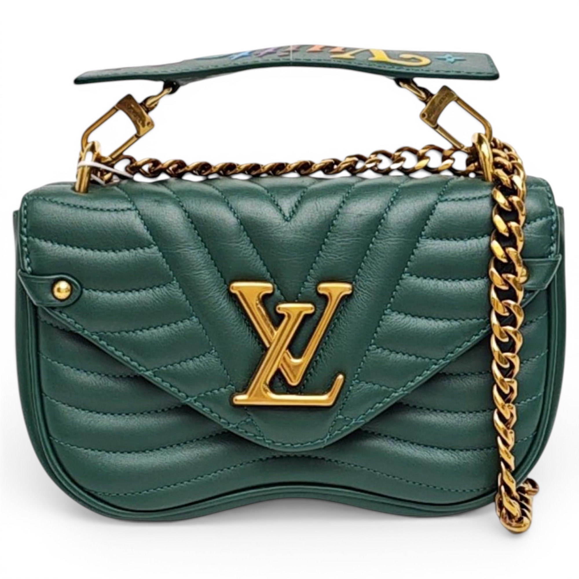 New Wave leather handbag