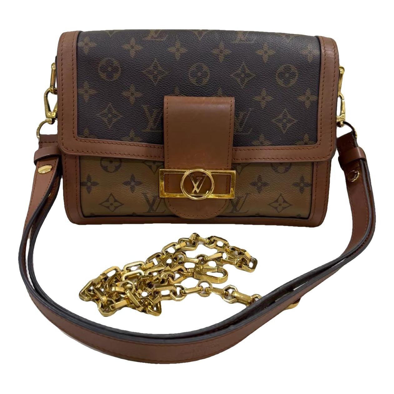 Dauphine leather handbag