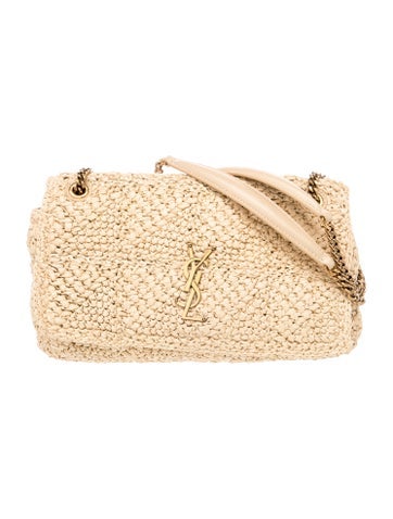 Raffia Jamie Chain Shoulder Bag