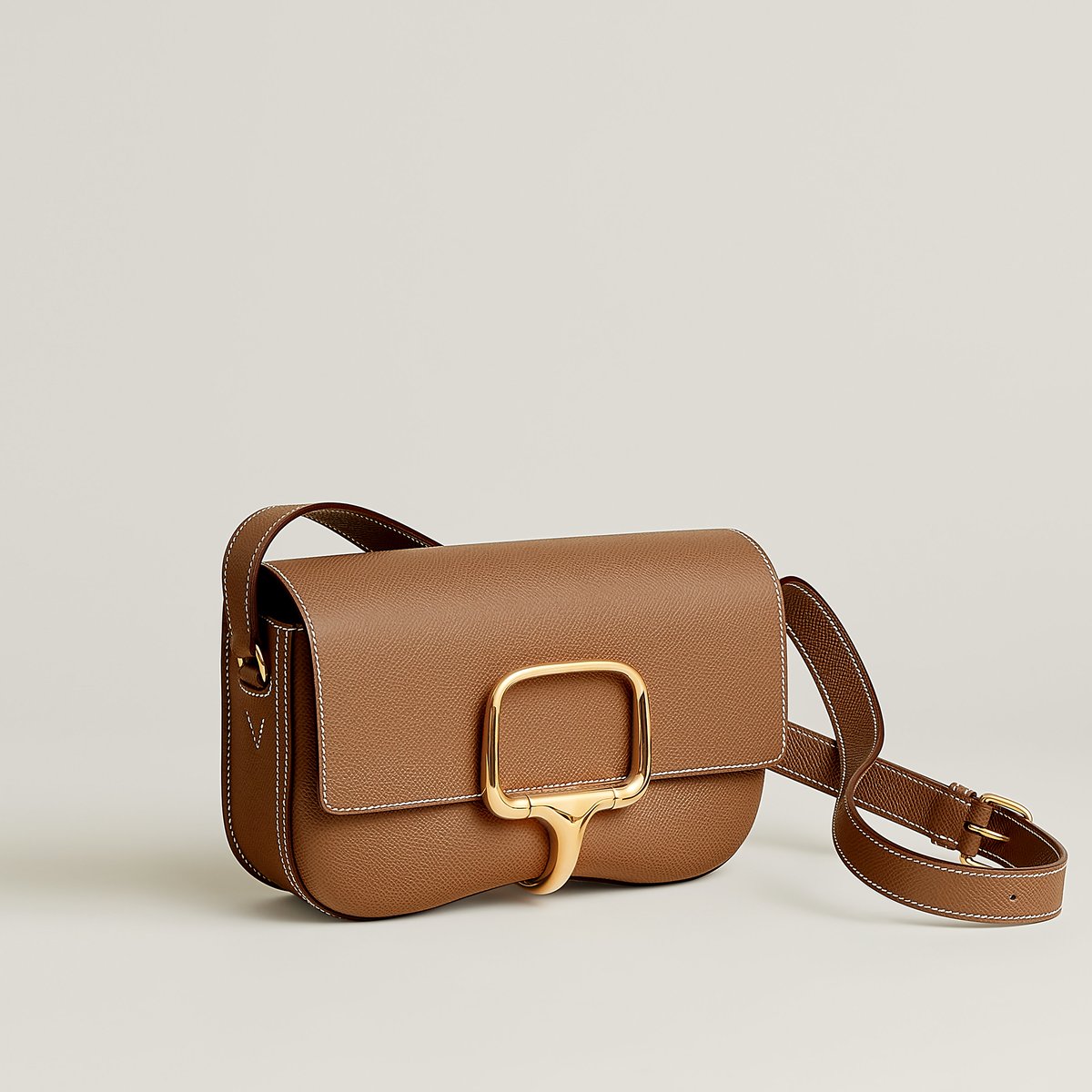 Gold Hermès Della Cavalleria Elan Bag