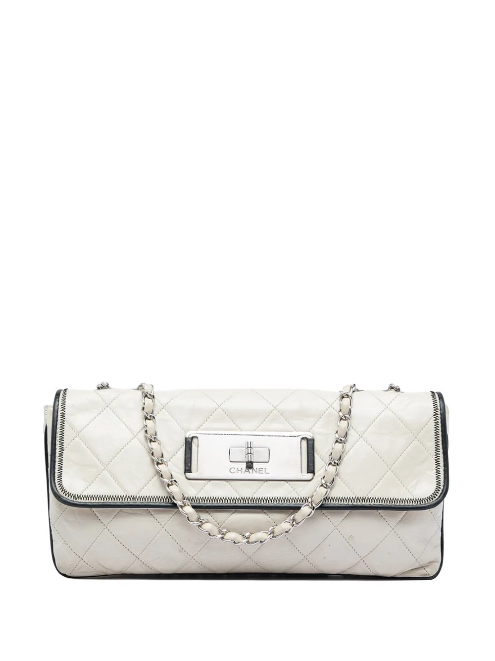 2008-2009 Quilted Aged Lambskin Reissue 2.55 East West Flap shoulder bag