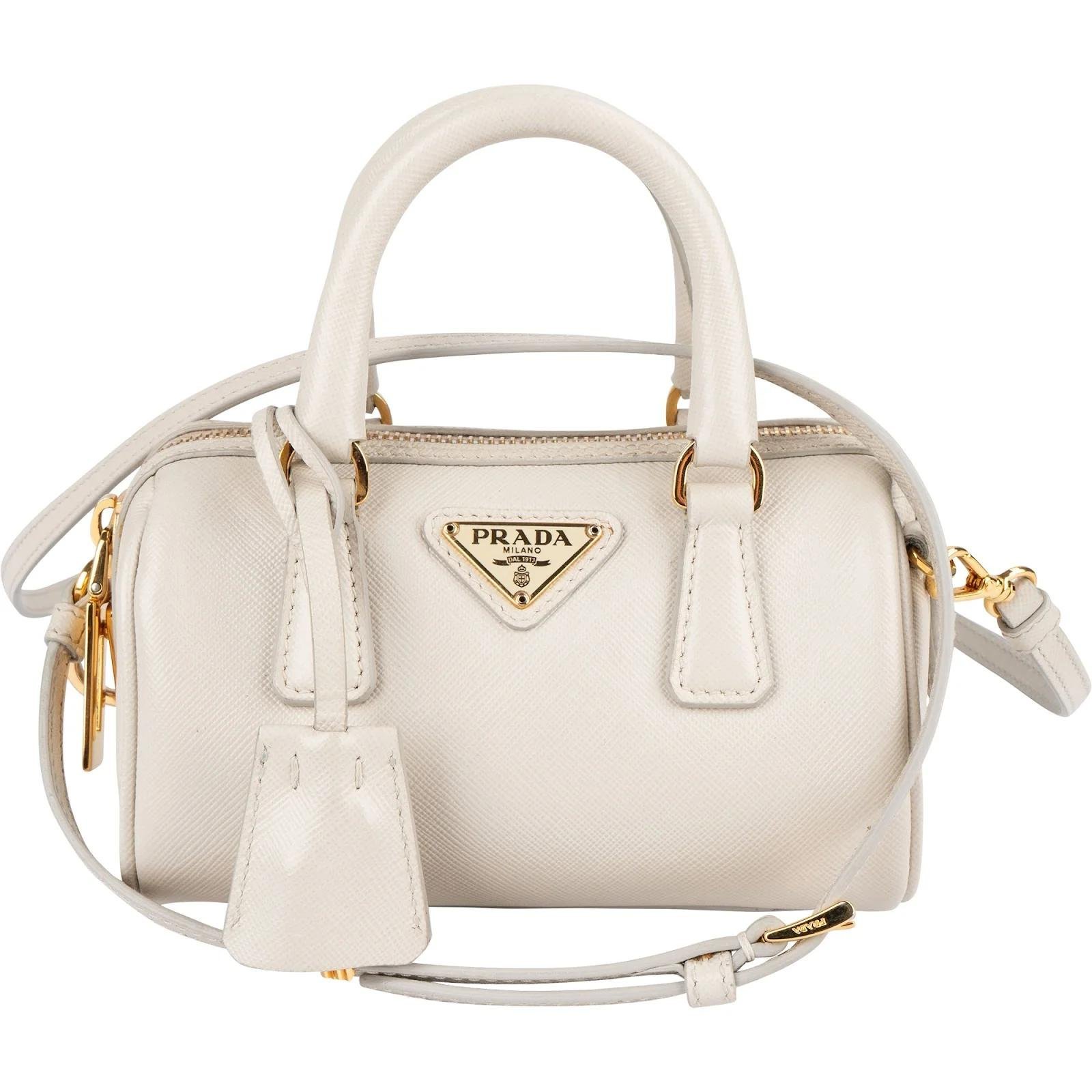 Bowling leather handbag