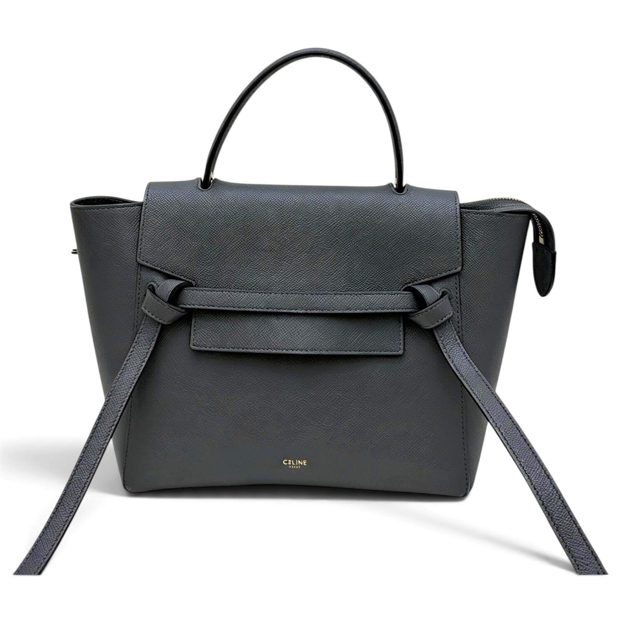 Belt leather handbag