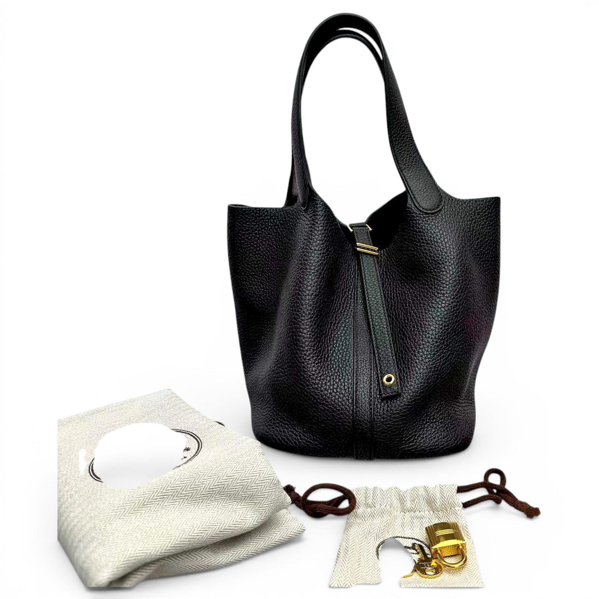 Picotin leather handbag