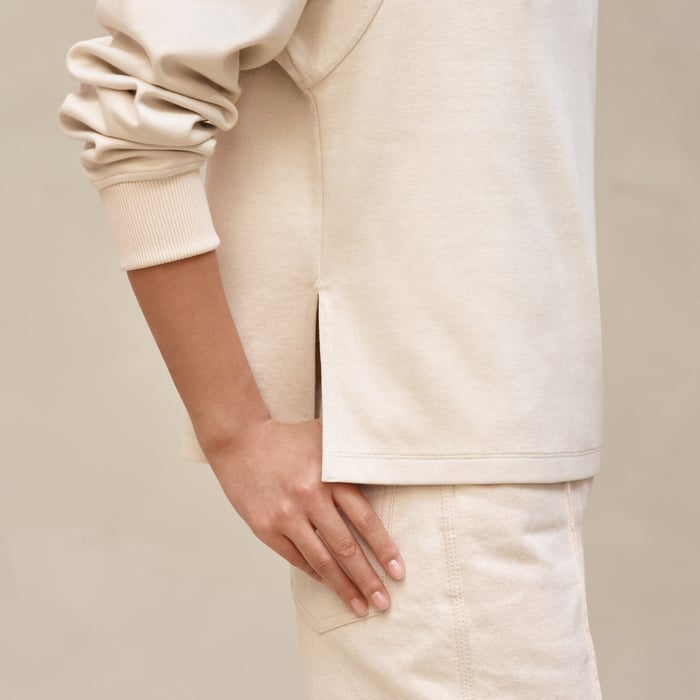 Blanc Cassé Polo Shirt Ith Raglan Sleeves