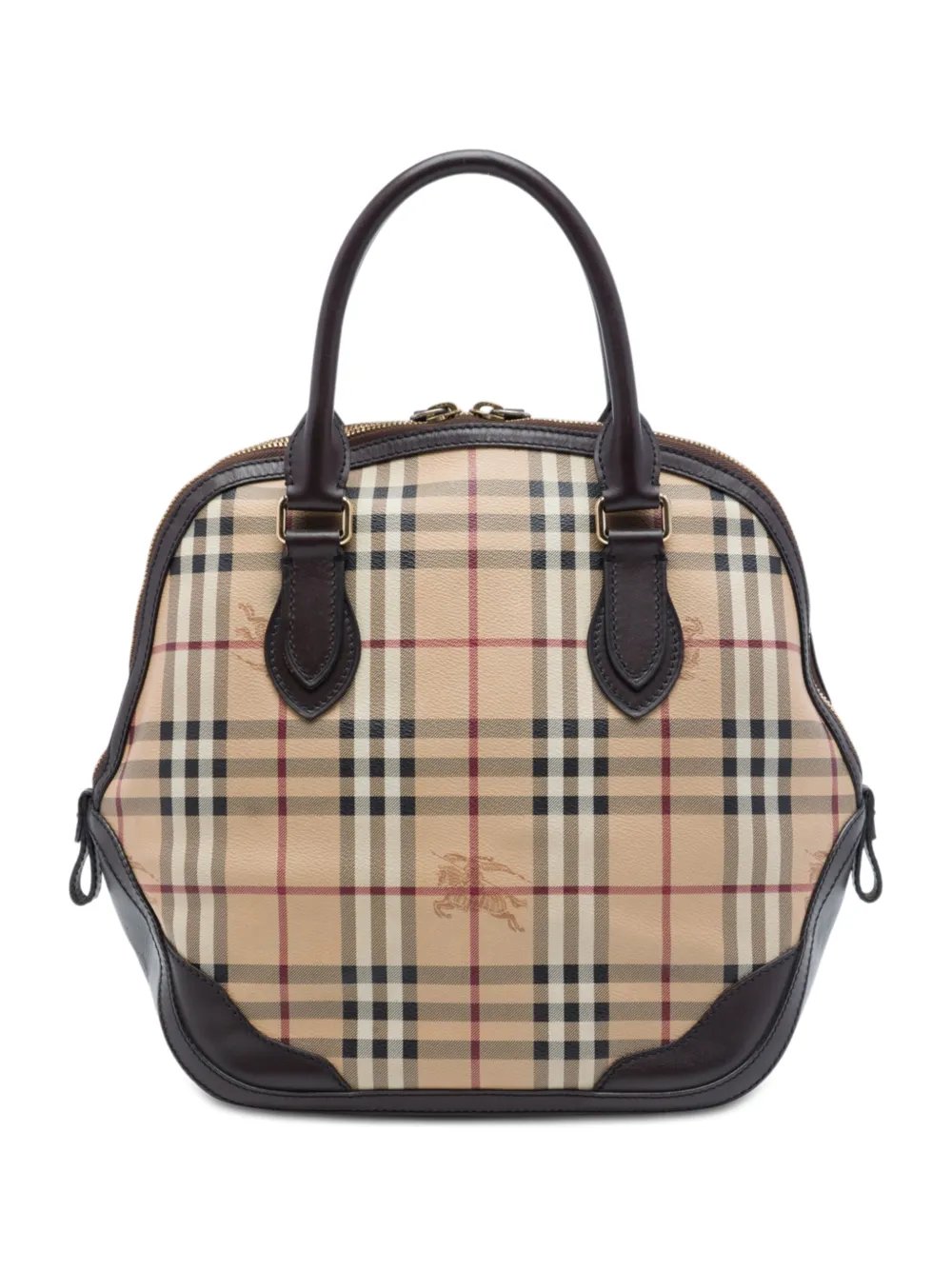 2010-2012 Medium Haymarket Check Coated Canvas Orchard Bowling Bag satchel