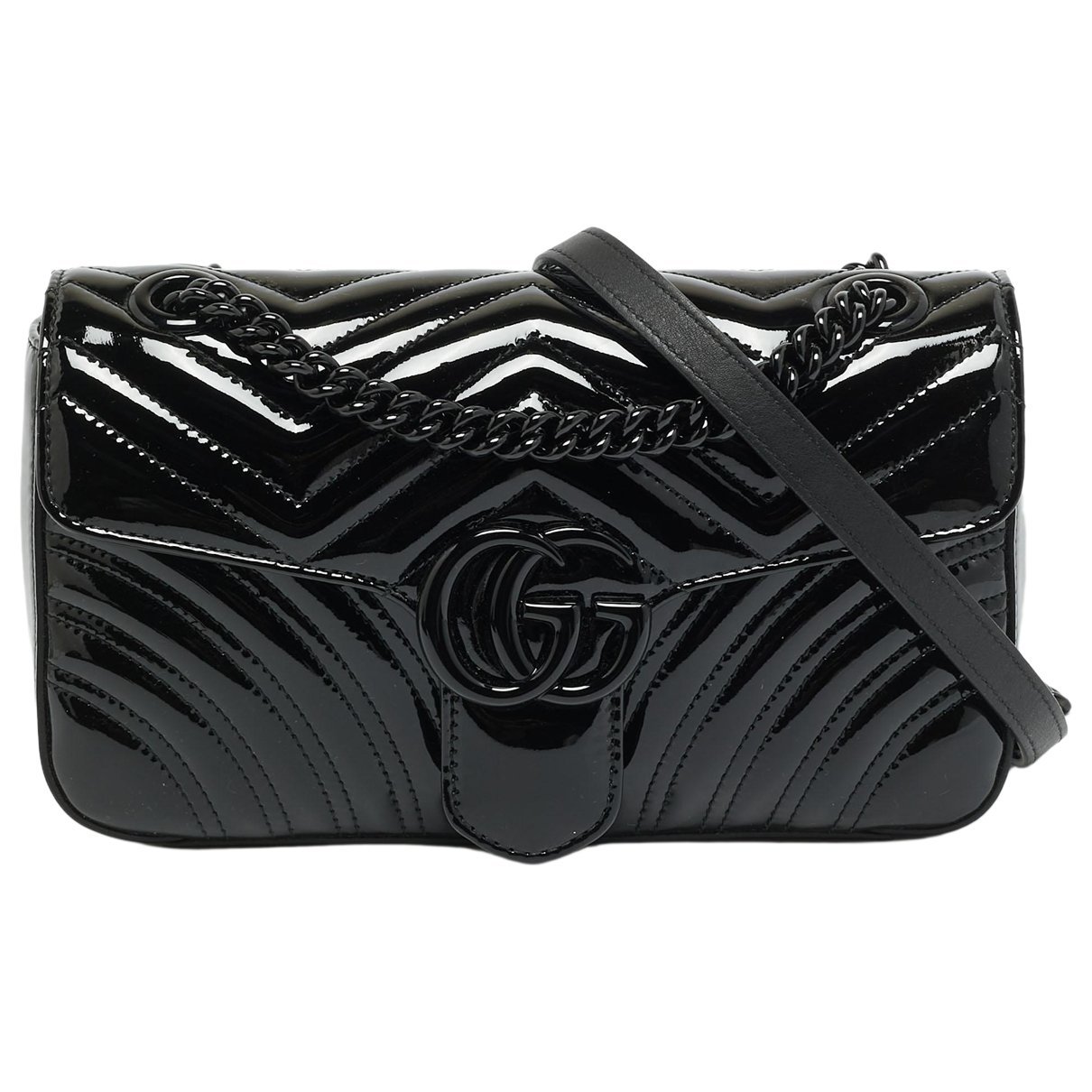 GG Marmont patent leather handbag