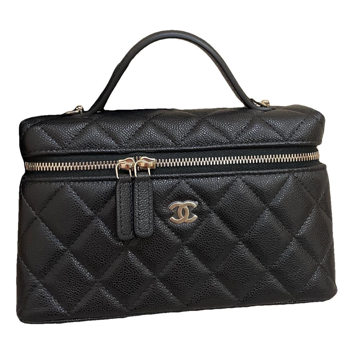 Vanity leather handbag