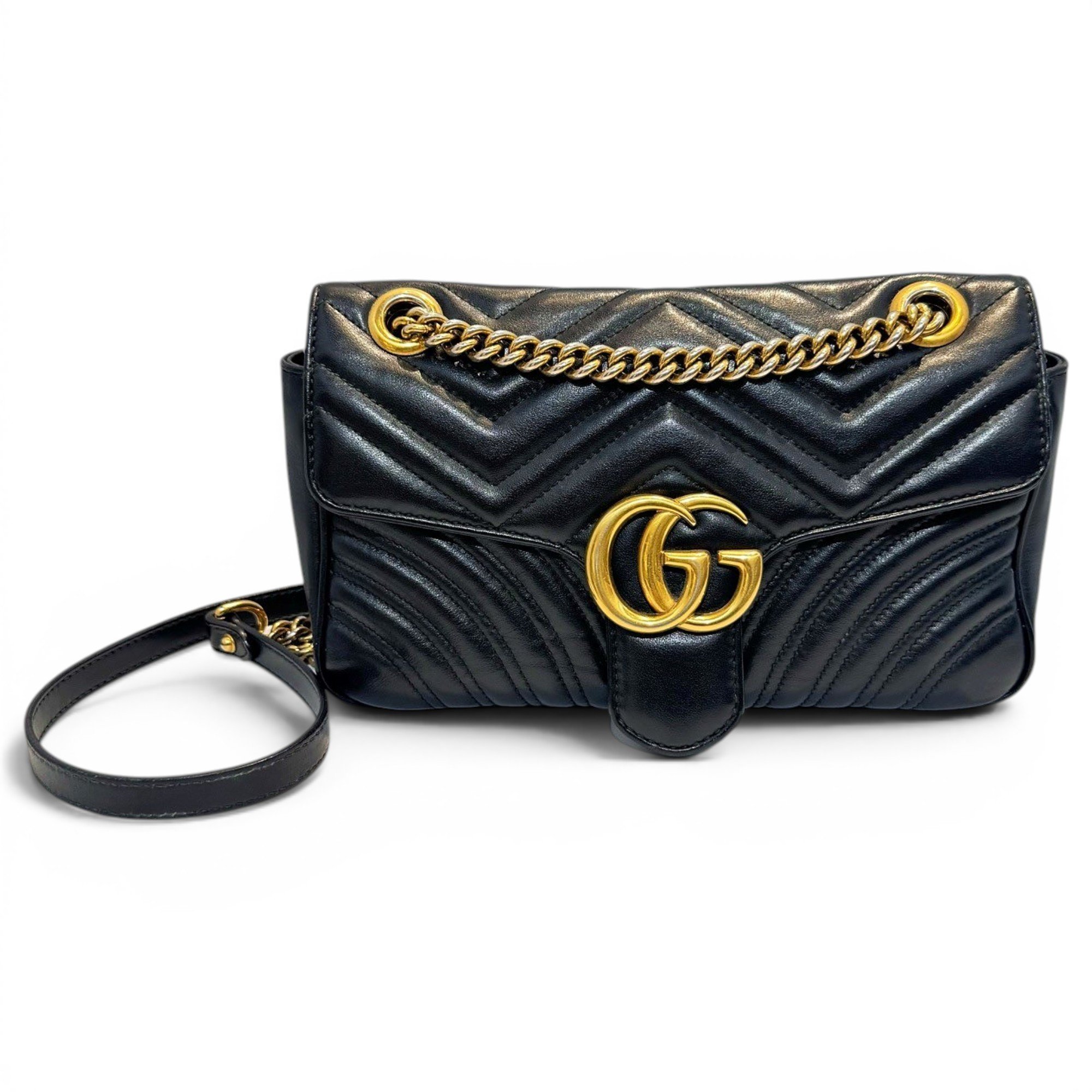 GG Marmont Flap leather handbag