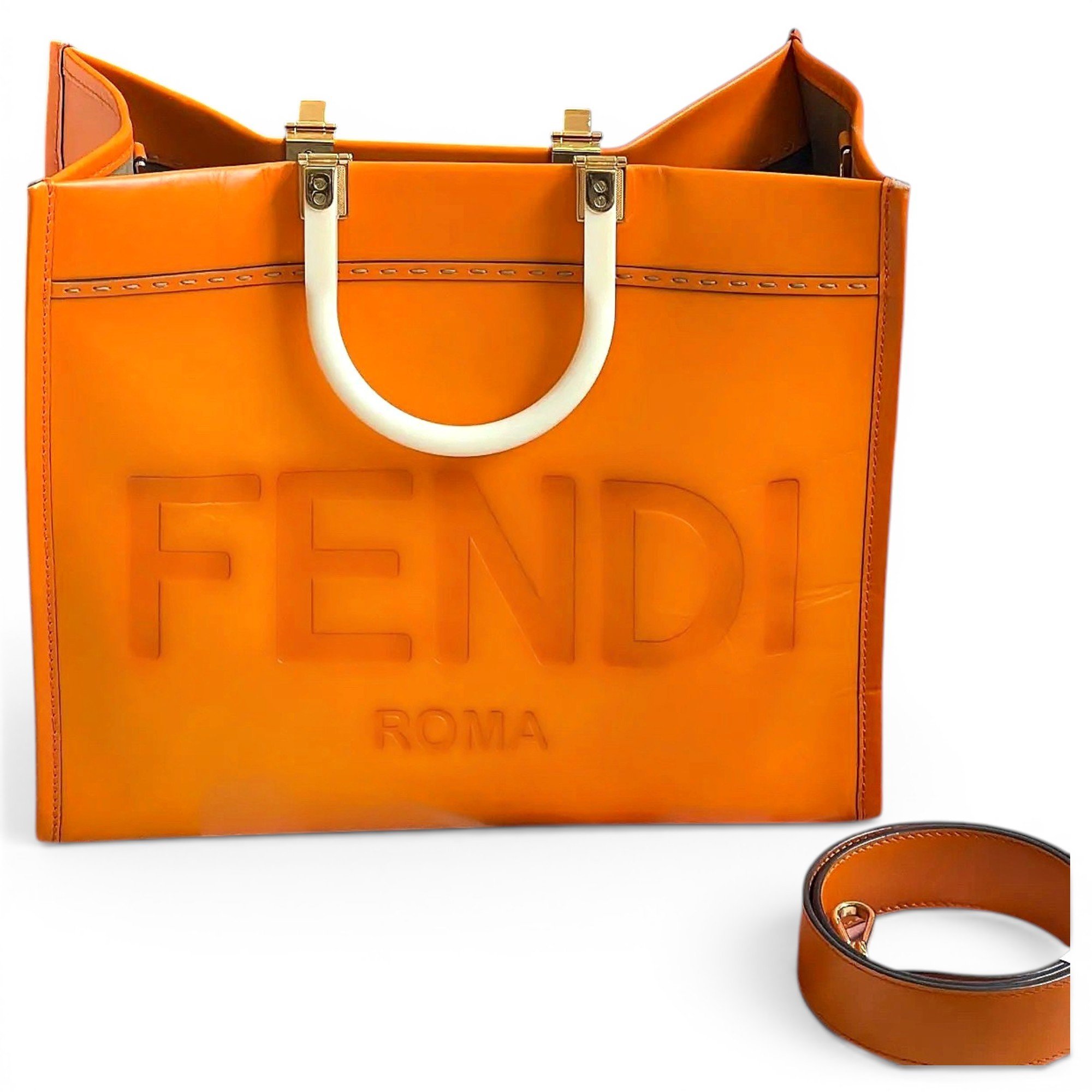 Sunshine leather tote