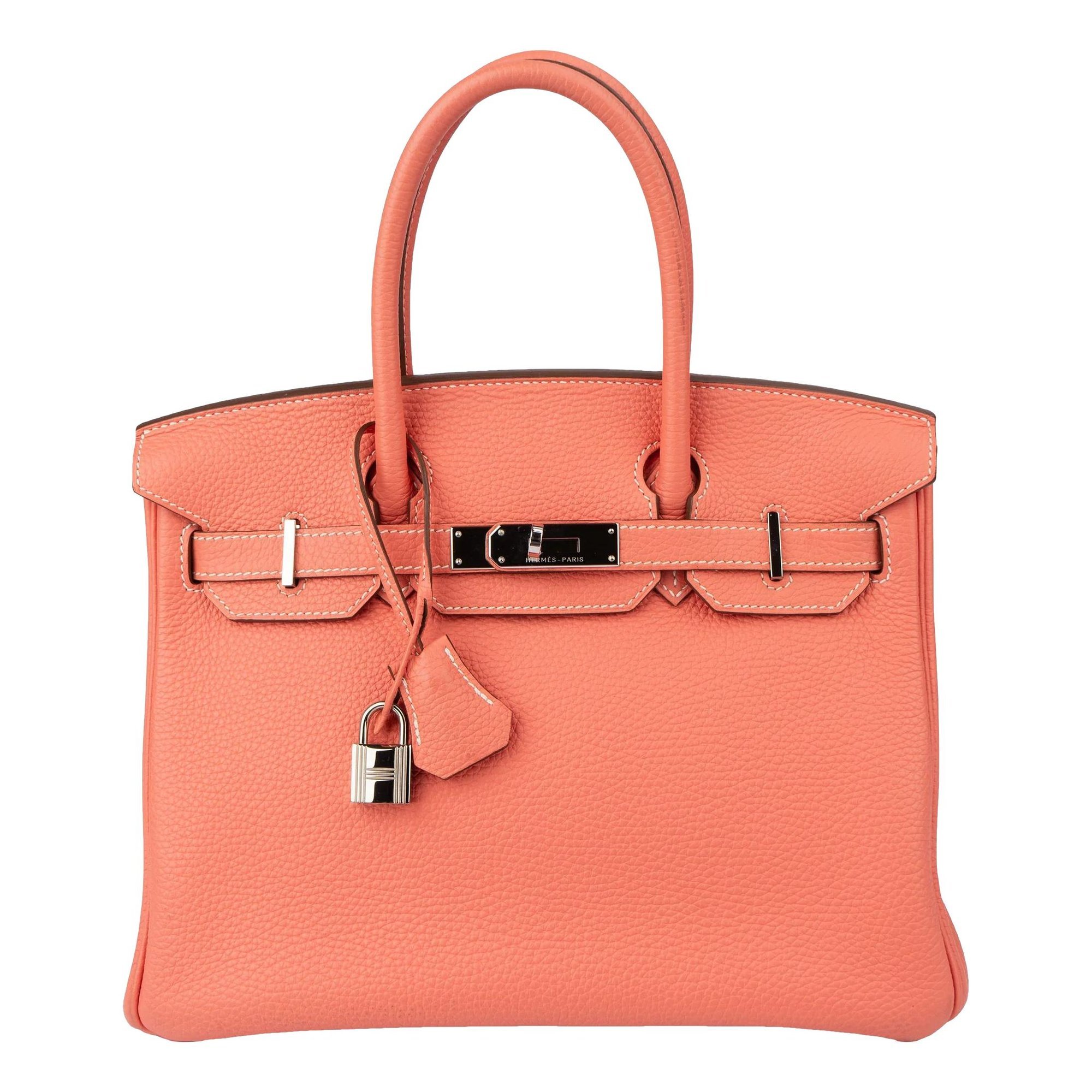 Hermes Birkin 30 Handbag Clemence Leather 2013