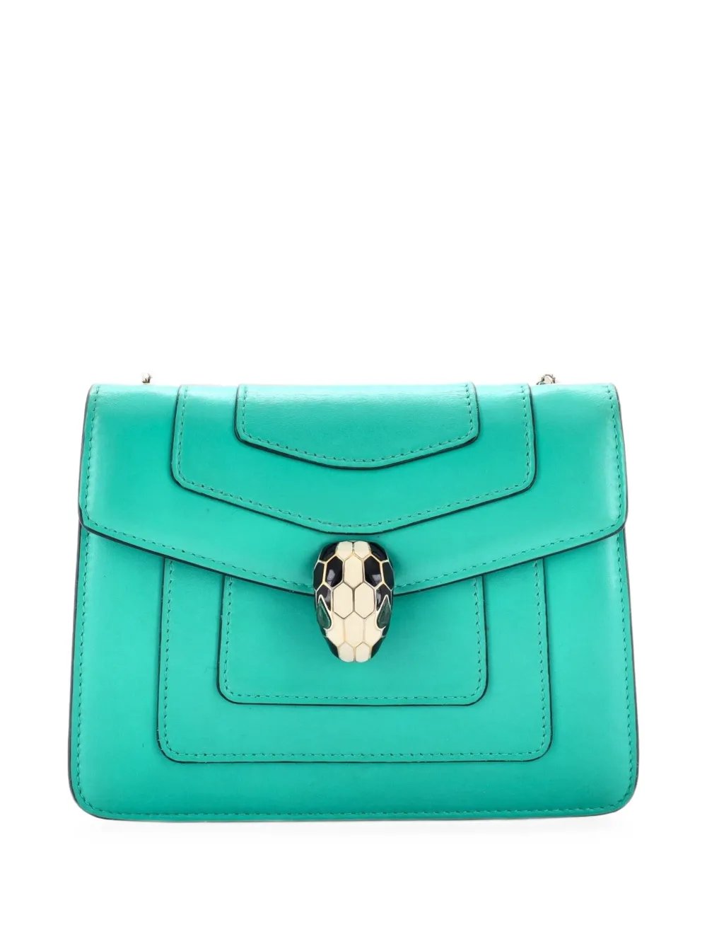 Serpenti Forever Square Shoulder Bag Leather Small crossbody bag