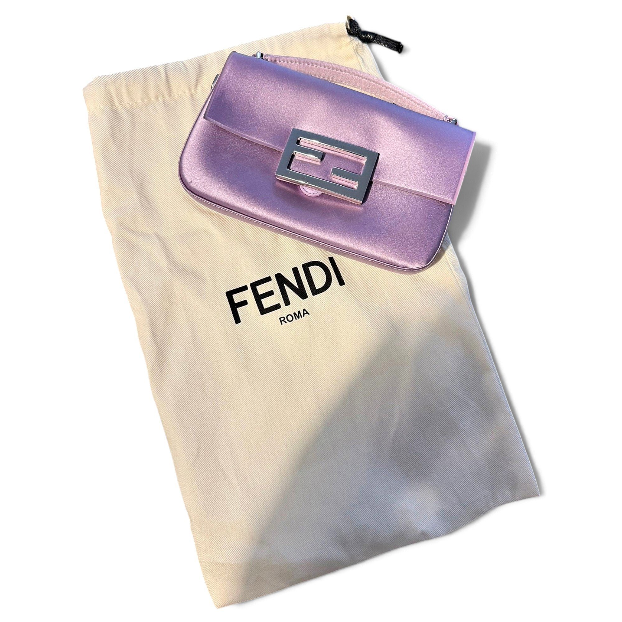 Baguette silk clutch bag