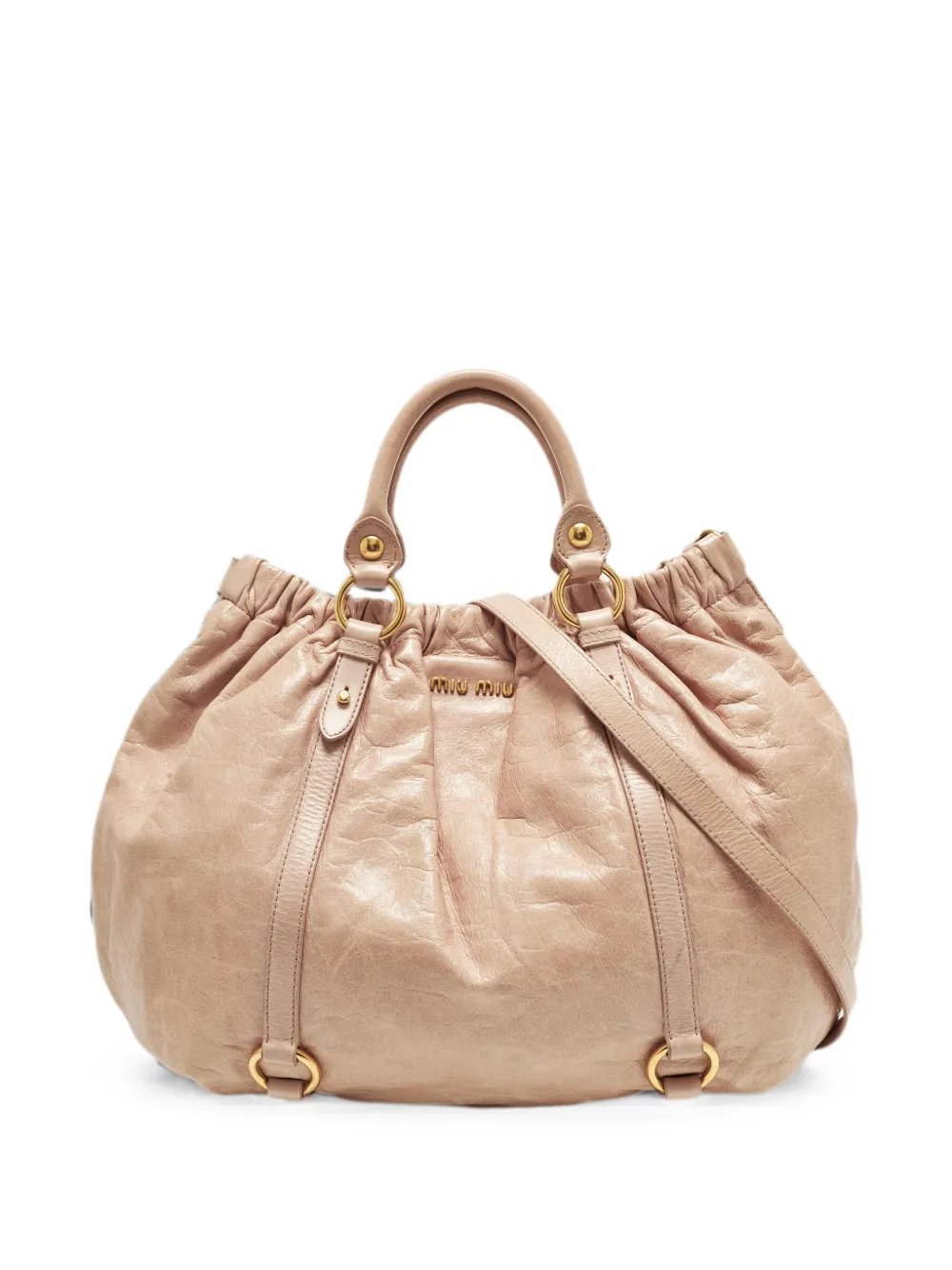 Lux gathered tote bag