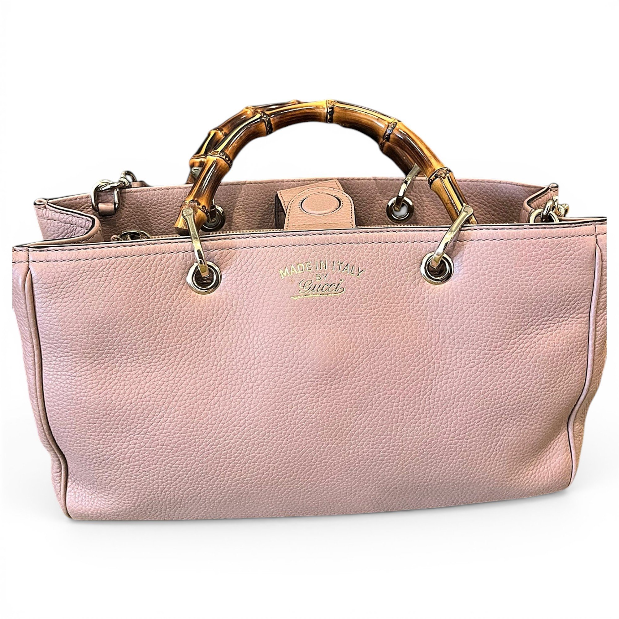 Bamboo Shopper leather tote