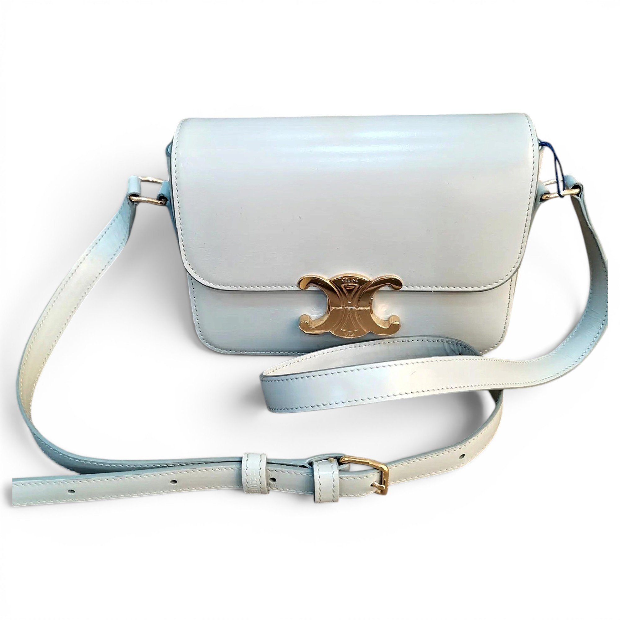 Triomphe leather handbag