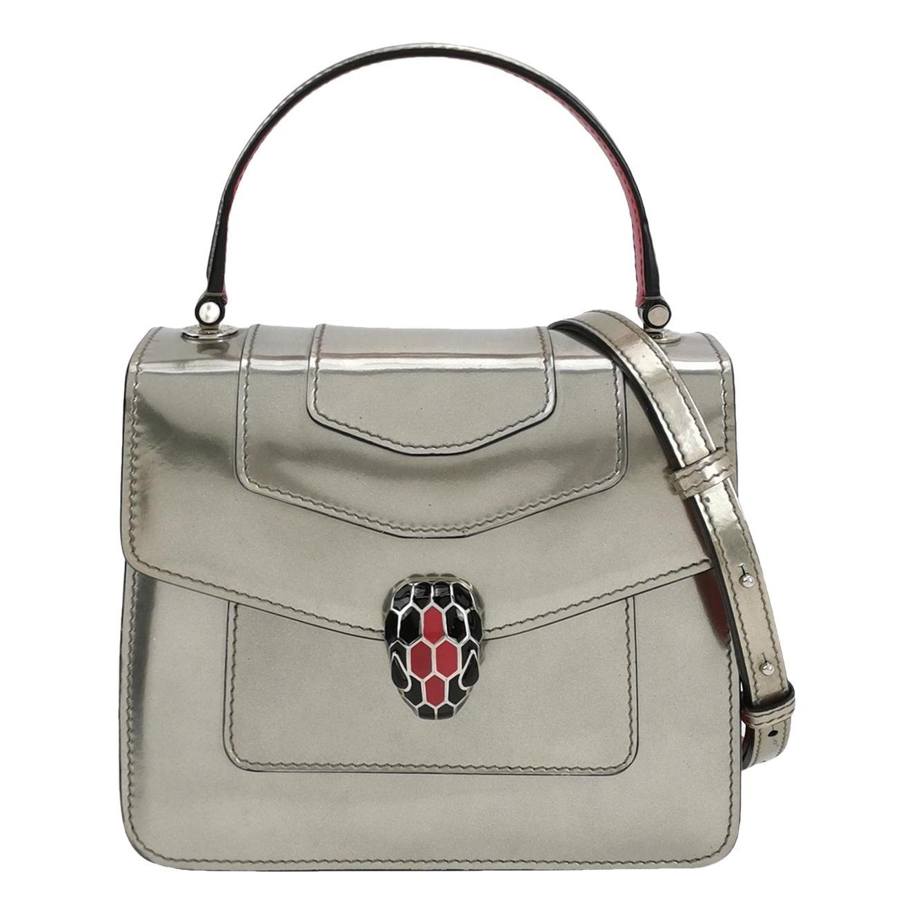 Serpenti leather handbag