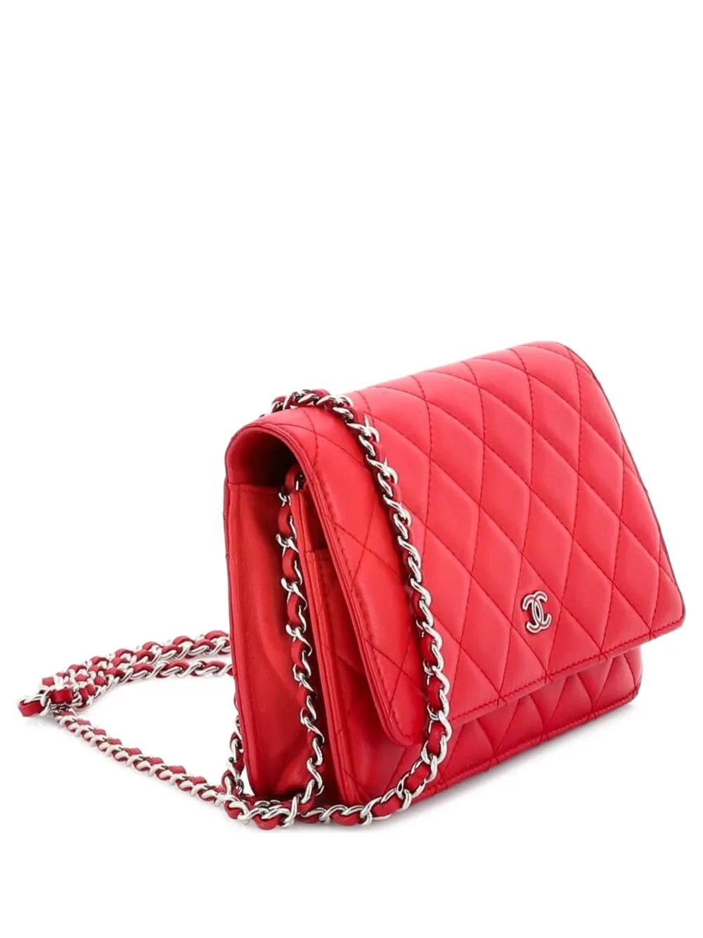 Wallet on Chain Quilted Lambskin crossbody bag