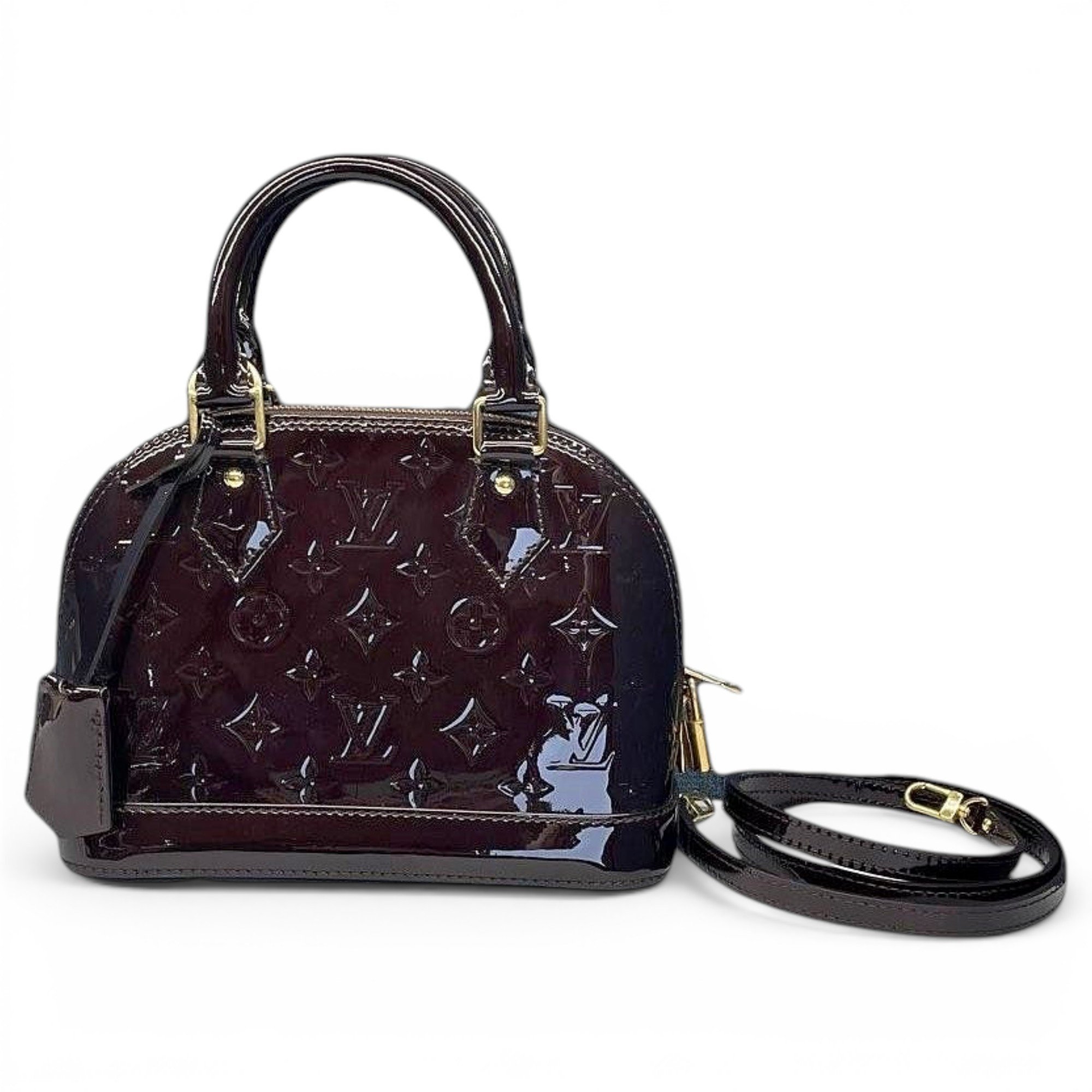 Alma BB patent leather handbag