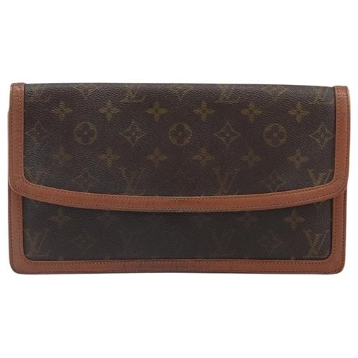 Leather clutch bag