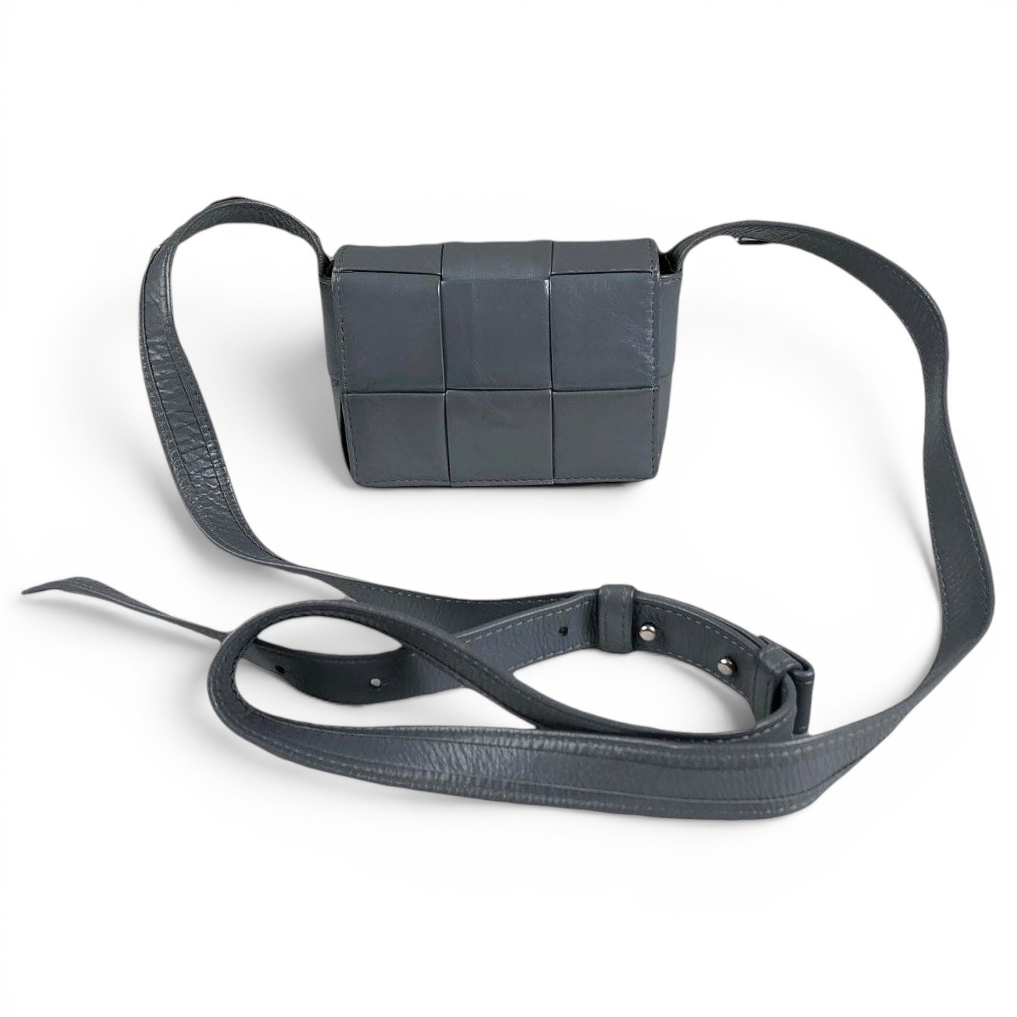 Cassette leather handbag