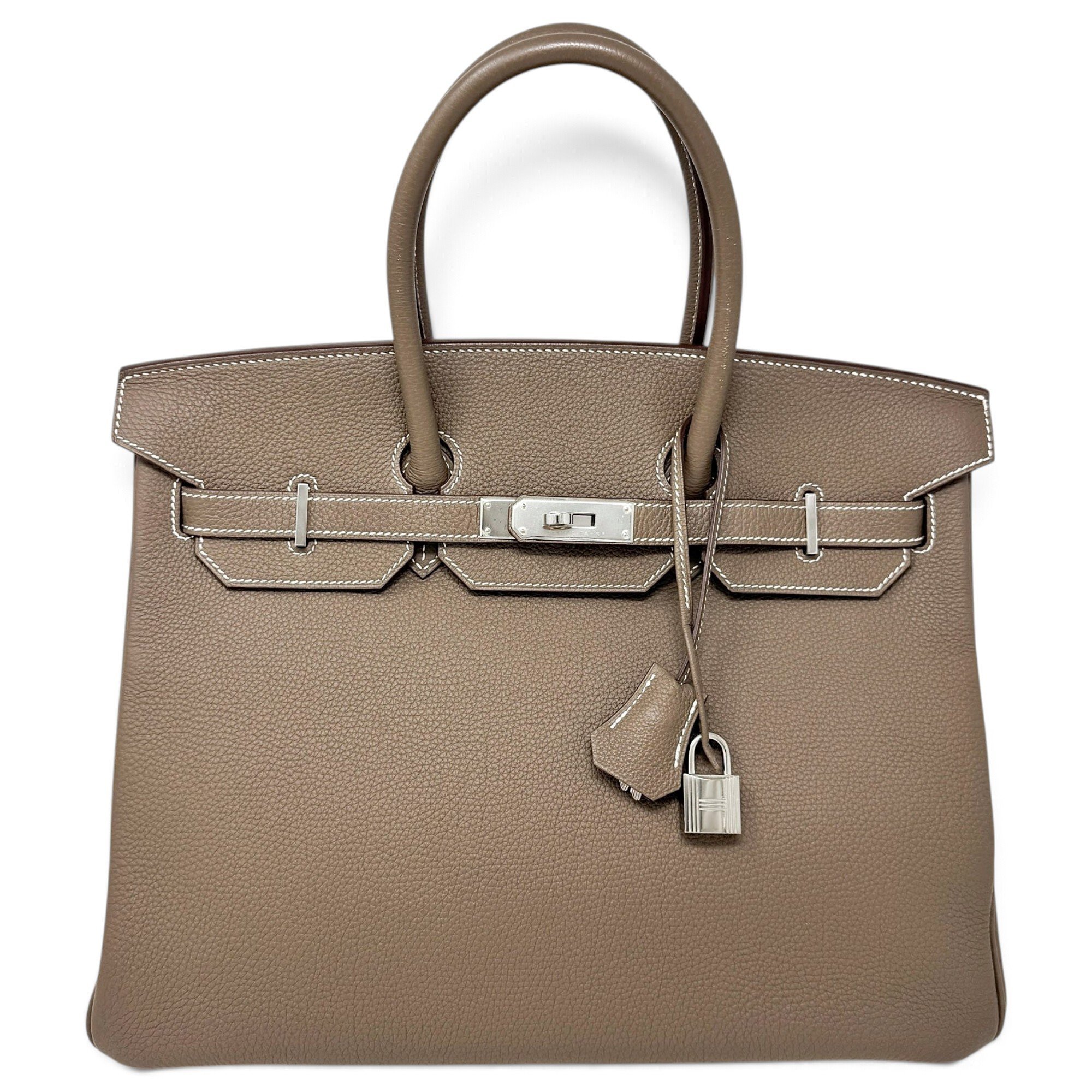 Hermes Birkin 35 Handbag Étoupe Togo Leather 2015