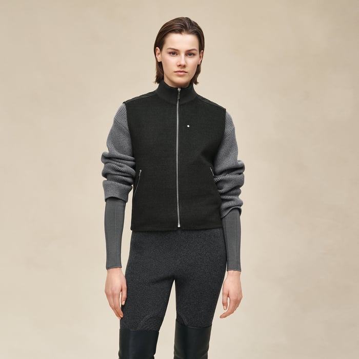Gris Obscur "Chaine d'Ancre" Sleeveless Vest