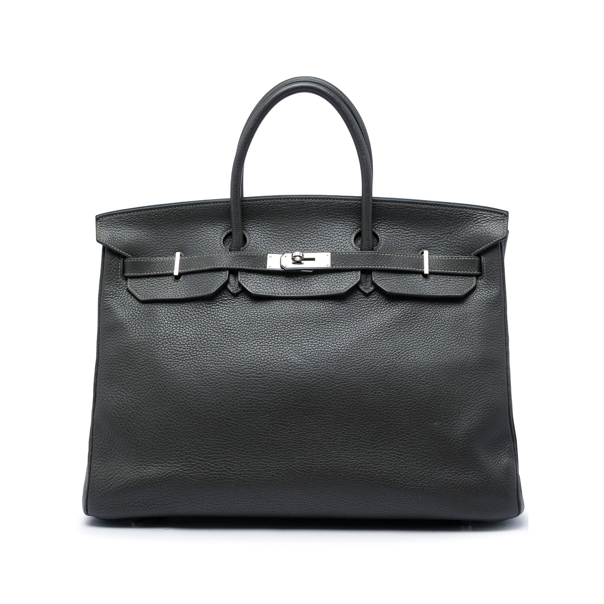 Hermes Birkin 40 Handbag Clemence Leather