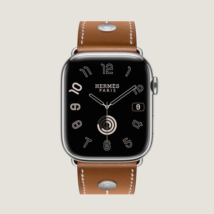 Fauve Band Apple Watch Hermès Single Tour 45 MM