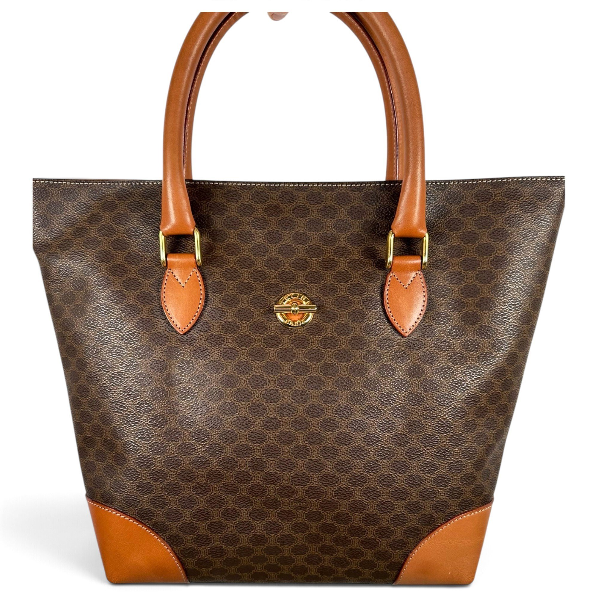 Cabas leather tote