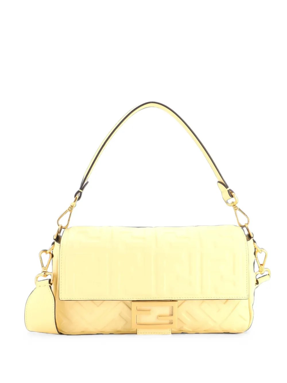 Baguette NM Bag Zucca Embossed Leather Medium crossbody bag