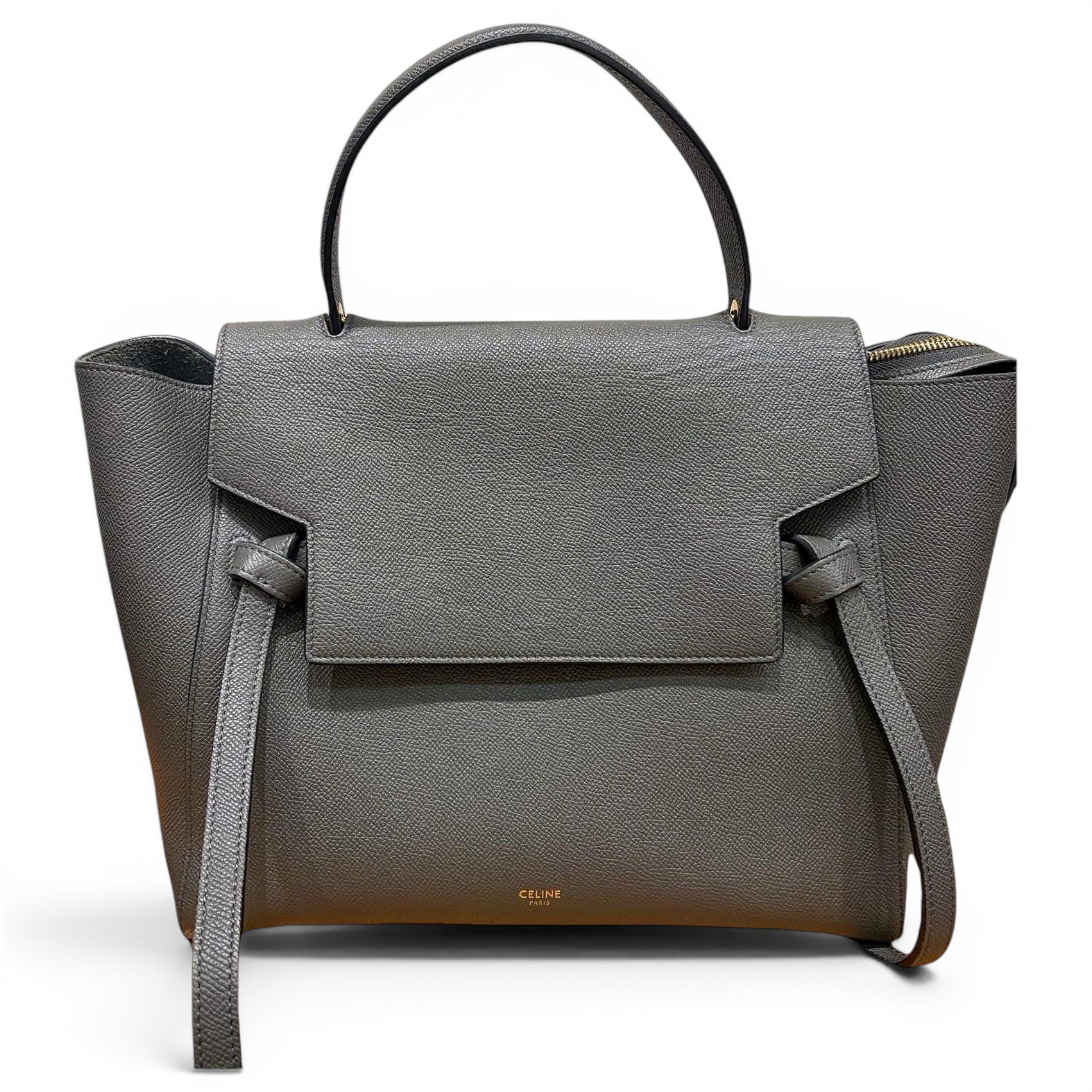 Belt leather handbag