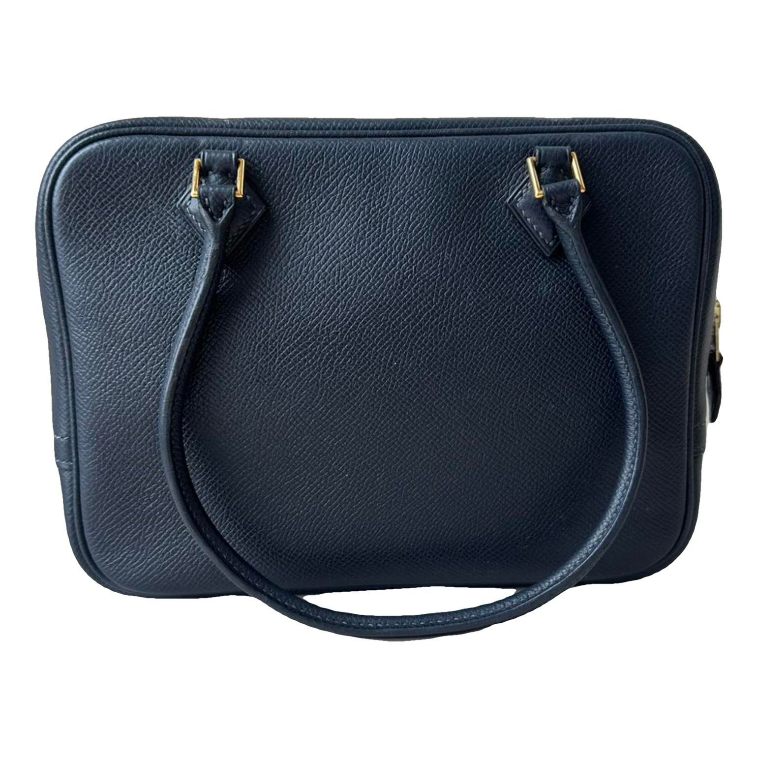 Hermes Plume Handbag Navy