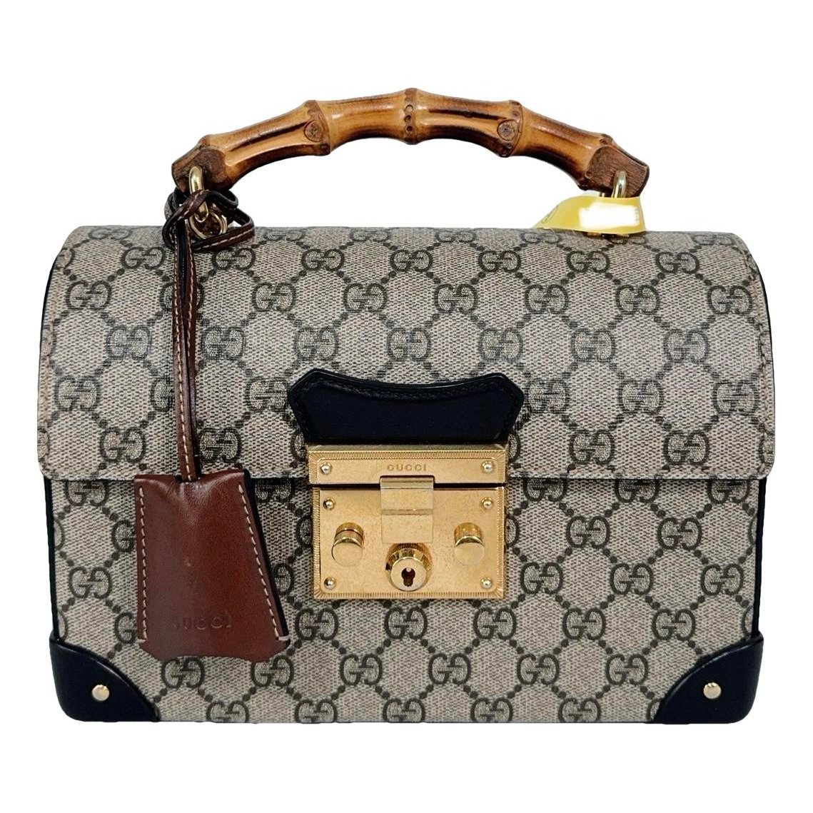 Padlock vinyl handbag
