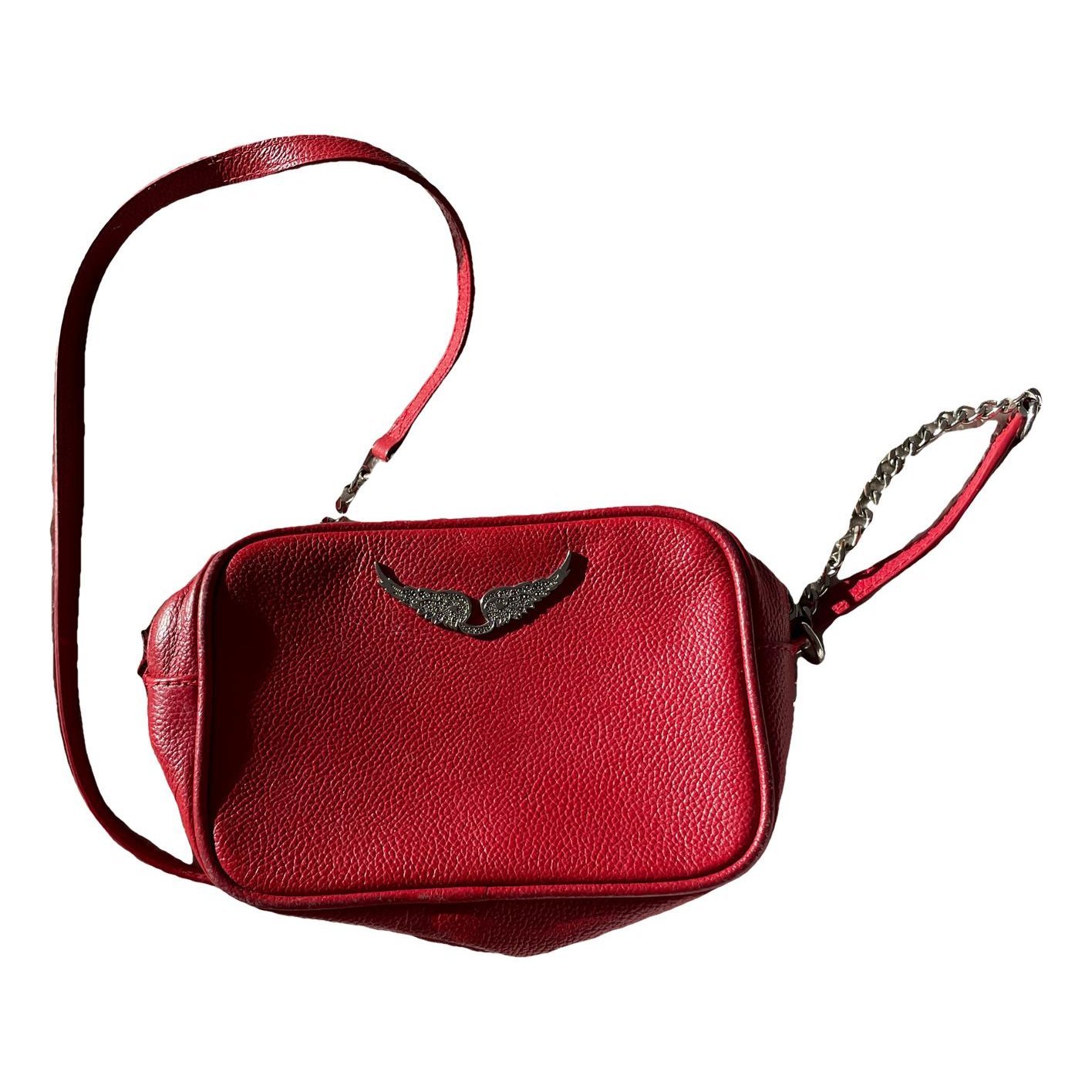 Leather clutch bag