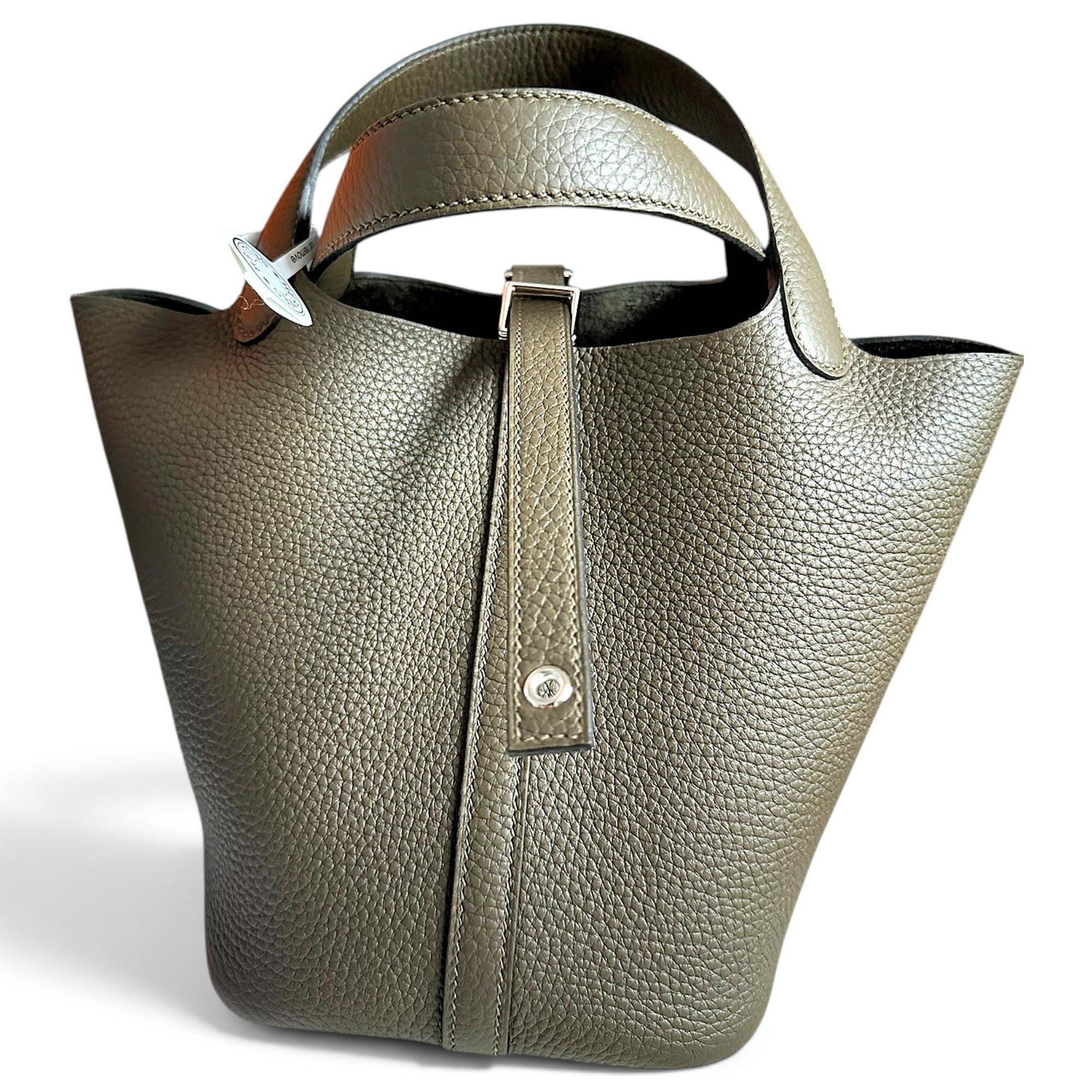 Picotin leather tote