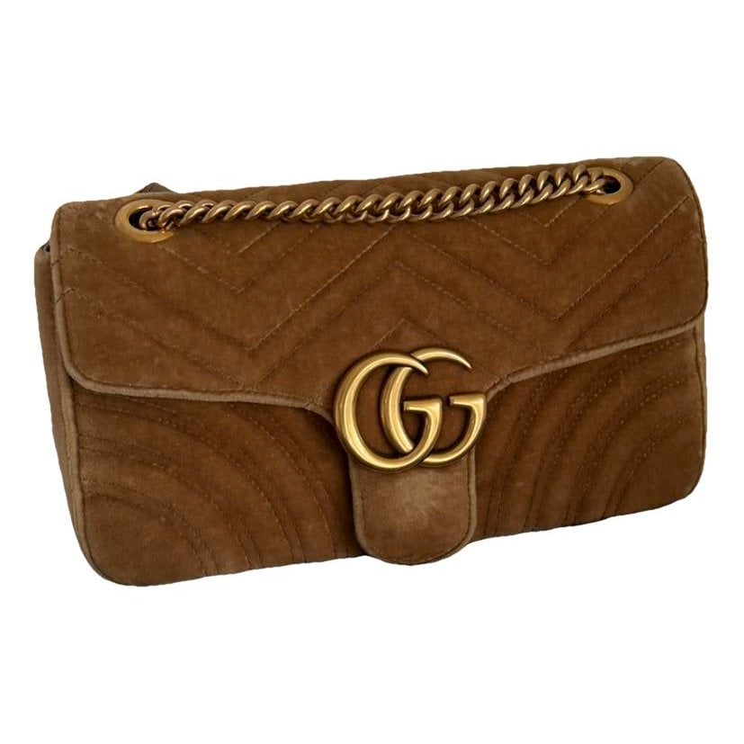 GG Marmont Chain Flap velvet crossbody bag