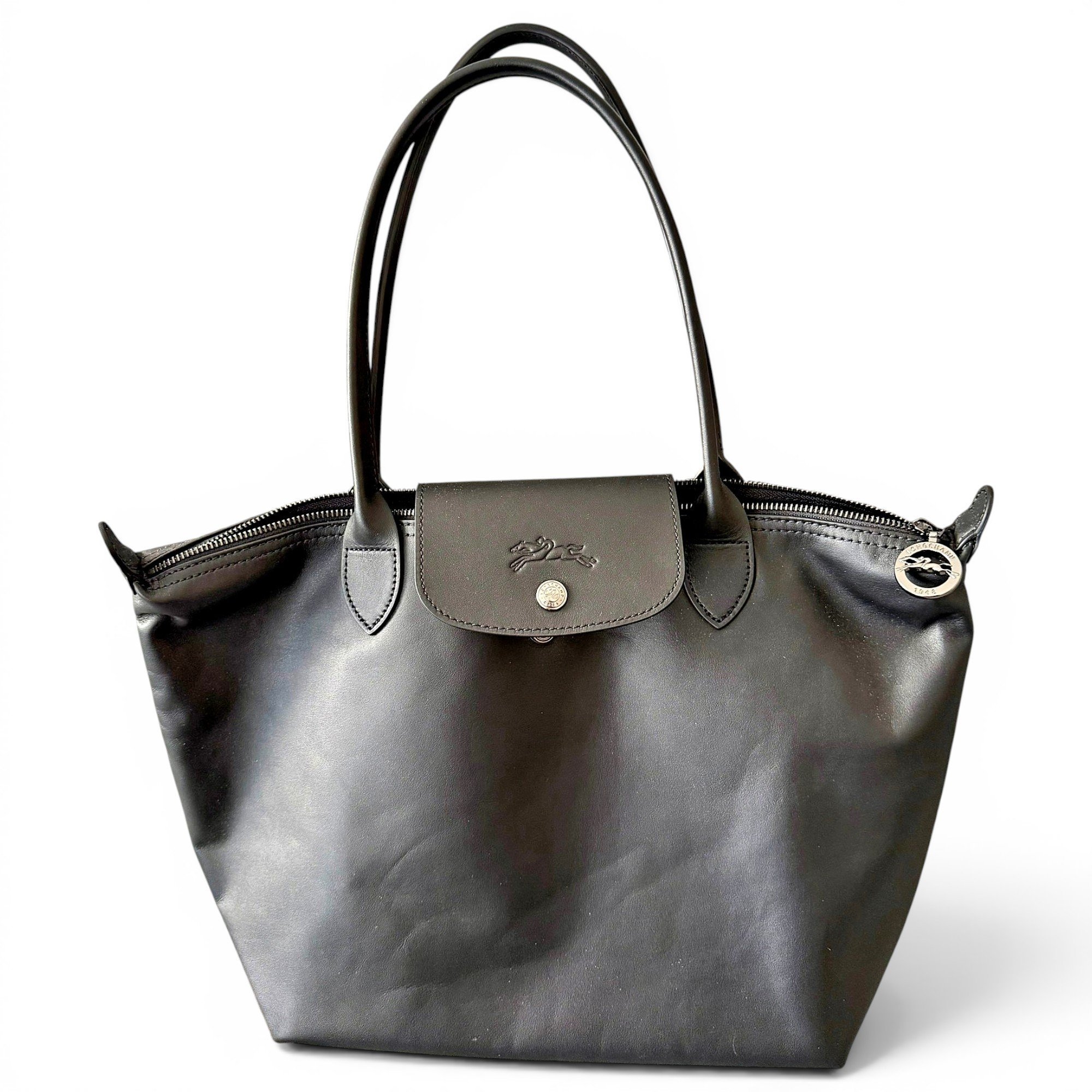 Pliage leather tote