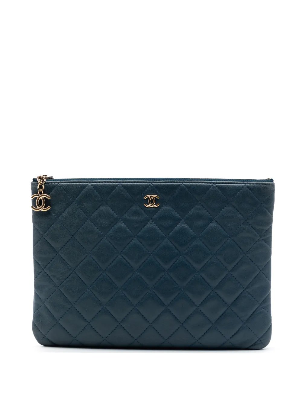 Chanel 2016-2017 Medium Quilted Lambskin Cuba La Habana O Case clutch bag
