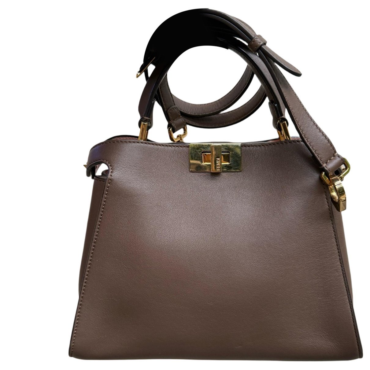 Peekaboo leather handbag